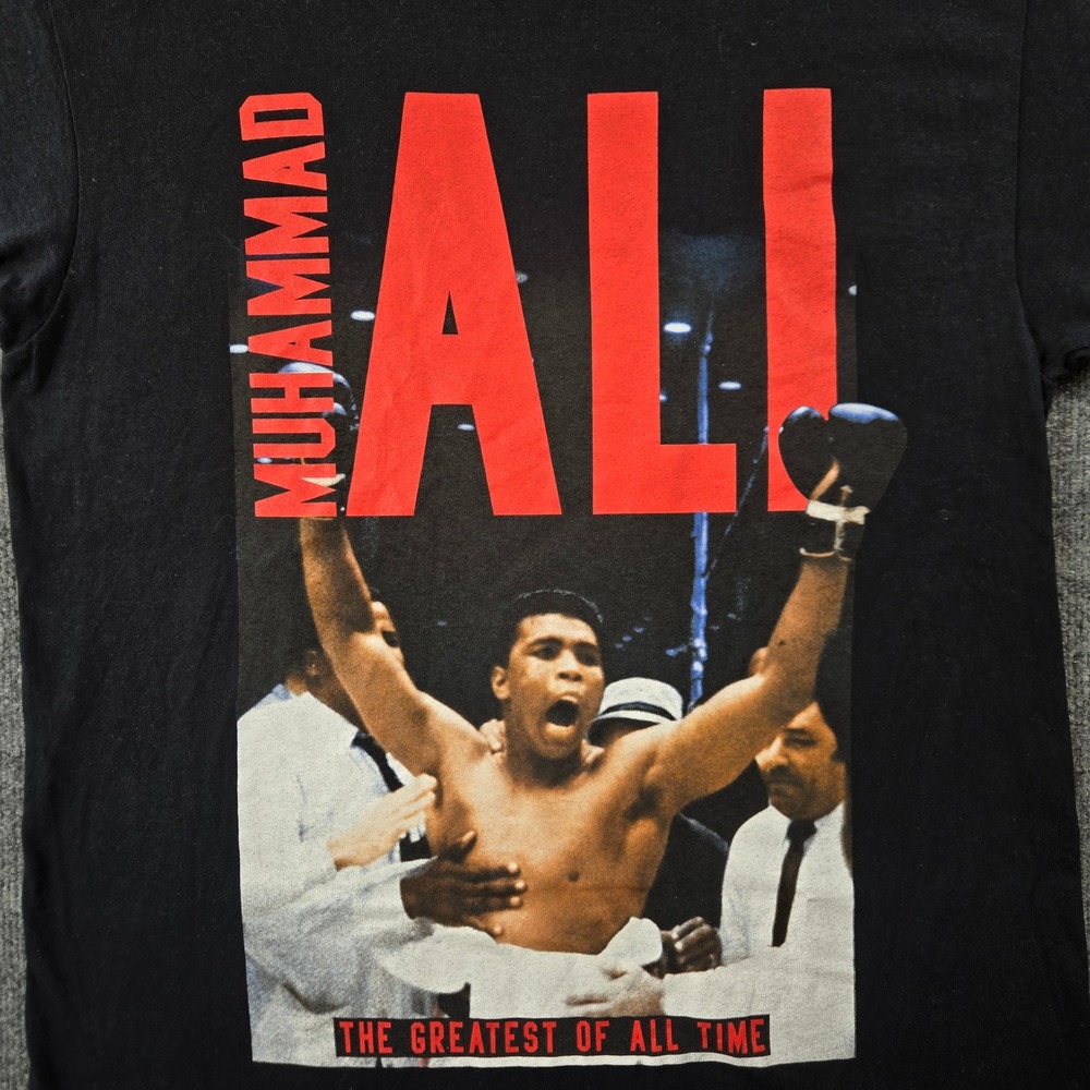 Muhammad Ali T-Shirt Mens Large Black World Champion Boxing Graphic Tee (T7) - Picture 4 of 10
